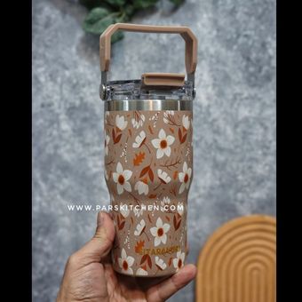 تراول ماگ گلدار سیتارایوری 600میل قهوه ای