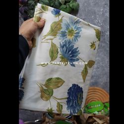 ملافه تکنفره بزرگ ترک گل آبی