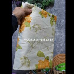 ملافه تکنفره بزرگ ترک گل نارنجی