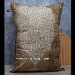 روبالشتی خردلی ترمه