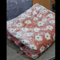 پتو ابریشمی ضخیم دونفره گلبهی گلریز