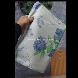 ملافه تکنفره بزرگ ترک گل آبی سبز