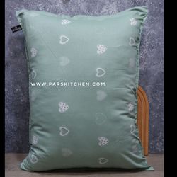 روبالشتی قلبی سبزآبی