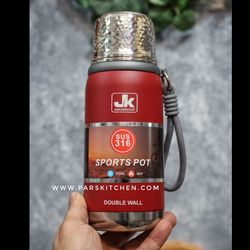 فلاسک استیل 600میل JK قرمز 1635.22