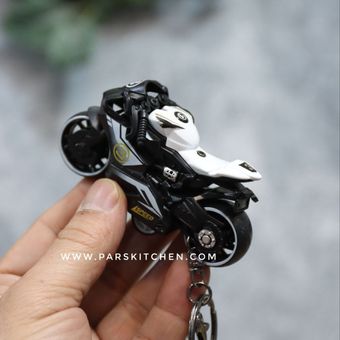 ماکت آویز موتور مسابقه ای سفید