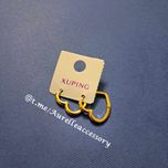 گوشواره قلبی ژوپینگ (Xuping) رنگ ثابت و ضد حساسیت  طرح طلا