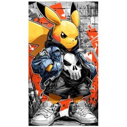 برچسب حرارتی لباس یا استیکر اتویی طرح پیکاچو