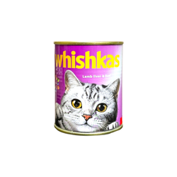 کنسرو گربه ویشکاس مدل نچرال گوشت گوساله و جگر بره وزن 380 گرمی