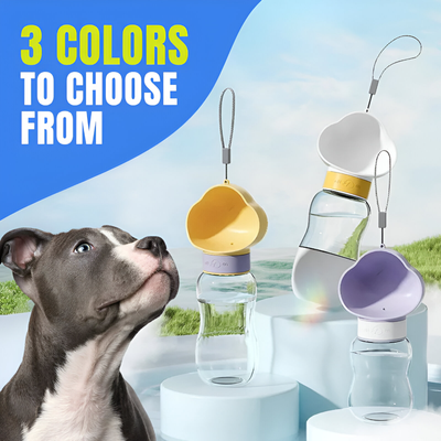 قمقمه‌ی آب و غذای سگ و گربه طرح ابر / Cloud portable water bottle for pet