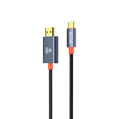 کابل تبدیل HDMI به USB-C پرودو مدل Woven Braided طول 2 متر