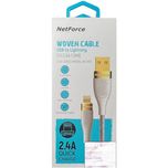 کابل تبدیل USB به لایتنینگ نت فورس مدل NC-417 طول 1.5 متر (گارانتی 18ماهه متم اف)