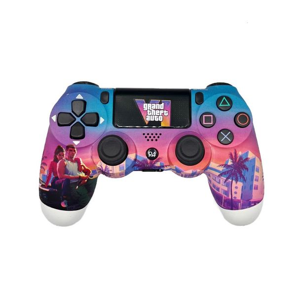 دسته بازی بی سیم سونی DualShock 4 طرح GTA VI مناسب PS4 PC