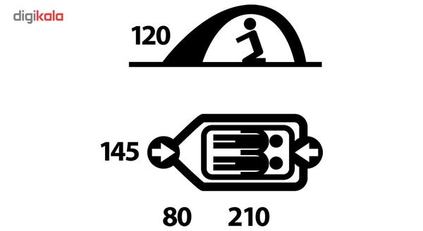 چادر 2 نفره هاسکی مدل Bret 2