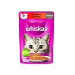 غذای پوچ گربه ویسکاس طعم گوشت گاو و جگر Whiskas