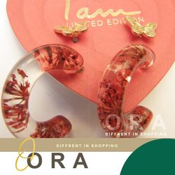 گوشواره رزین حلقه ای