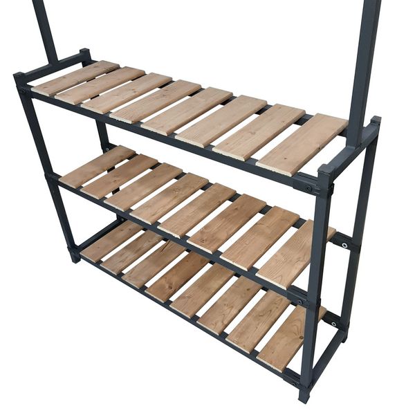 رگال لباس و طبقه فلز و چوب مدل بهار