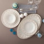  سرویس غذاخوری 29 پارچه چینی زرین ایران مدل نئوکلاسیک کاررا گلد درجه عالی