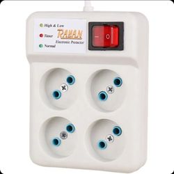 محافظ برق رایان 4 خانه صوتی و تصویری با کابل 1/5 متری محافظ