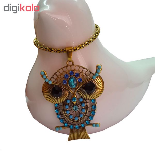 گردنبند زنانه طرح جغد مدل TJ003