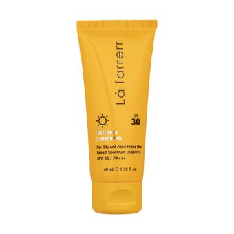 کرم ضدآفتاب و ضدلک بی‌رنگ لافارر مدل SPF30، مناسب پوست‌های چرب، حجم 40 میلی‌لیتر