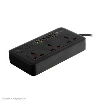 چندراهی برق و محافظ ولتاژ پرووان مدل PSP12QC3.0