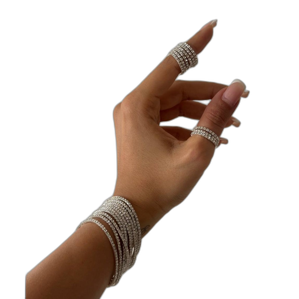 دستبند کشی نگینی