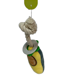 اسباب بازی طناب کنفی به همراه میوه آواکادو