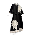 فلاورجان گل سفید آستیندار