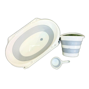 وان حمام نوزادی سیلیکونی 3تیکه تاشو آکاردئونی میجوری ترک MAJORY KIDS