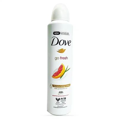 اسپری ضد تعریق گریپ فروت و علف لیموی داو Dove Go Fresh حجم 250 میلی لیتر Uk