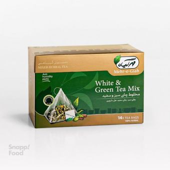 دمنوش مهرگیاه دمنوش مخلوط چای سبز و سفید
