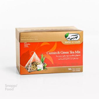 دمنوش مهرگیاه دمنوش مخلوط زیره و چای سبز (تناسب)