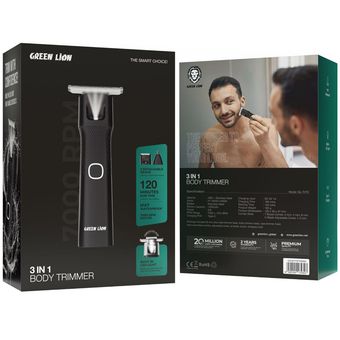 ماشین اصلاح بدن گرین لاین GREEN LION 3IN1 BODY TRIMMER مدل GL-THT3