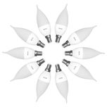 لامپ ال ای دی 7 وات ای دی سی مدل شمعی اشکی پایه E14 بسته 10 عددی