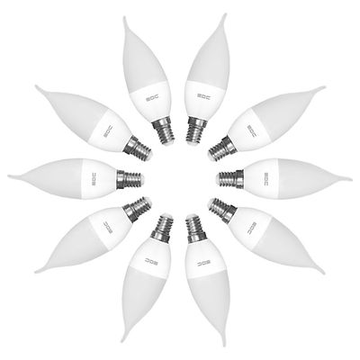 لامپ ال ای دی 7 وات ای دی سی مدل شمعی اشکی پایه E14 بسته 10 عددی