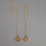 گوشواره زنانه مدل بخیه ای طرح چشم