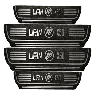 برچسب پارکابی خودرو مهدیار طرح چرم کد PKA1004 مناسب برای لیفان X50 بسته 4 عددی