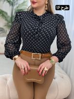 شومیز حریر ماه سو 3035