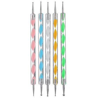 قلم داتینگ (طراحی و ناخن) مدل 001 بسته 5 عددی