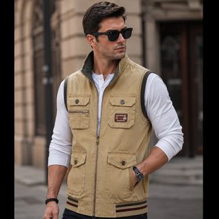 جلیقه مردانه دورو کتان سنگشور شرکت JEEP