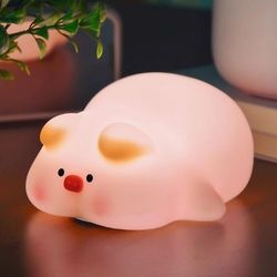 چراغ خواب سیلیکونی خوک خسته