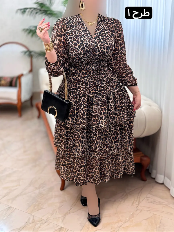 پیراهن حریر طبقه ای 3170