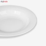 بشقاب خورش خوری چینی زرین ایران مدل هتلی 49 کد 20 درجه عالی بسته 6 عددی