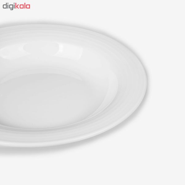 بشقاب خورش خوری چینی زرین ایران مدل هتلی 49 کد 20 درجه عالی بسته 6 عددی