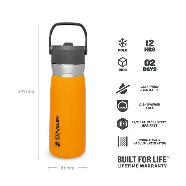 قمقمه استنلی مدل Go Flip Straw گنجایش 0.65 میلی لیتر