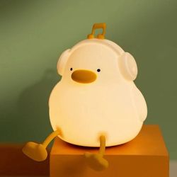 چراغ خواب کودک مدل سیلیکونی اردک موزیکال
