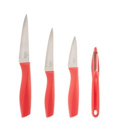ست چاقو و پوست کن آشپزخانه 4 پارچه کاراجا مدل PEEL