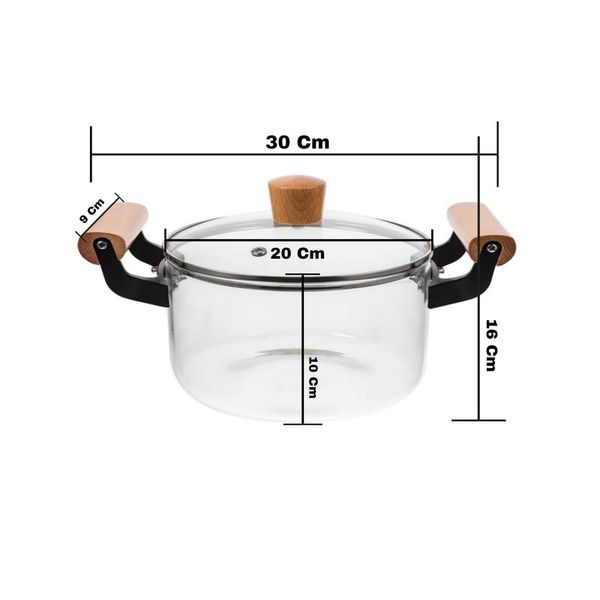 قابلمه مدل 2500mL شعله مستقیم سایز 20