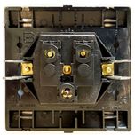 پریز برق ارت دار صنایع آسیا الکتریک مدل کریستال BLK-GLD