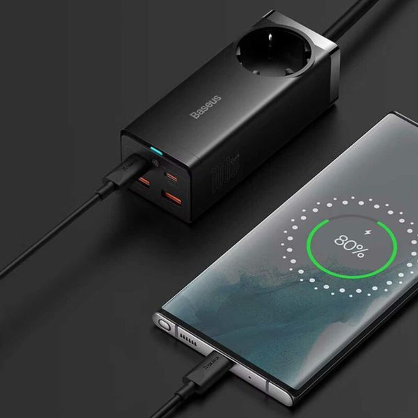 شارژر رومیزی 100 وات بیسوس مدل CCGP000101 با گارانتی شرکتی